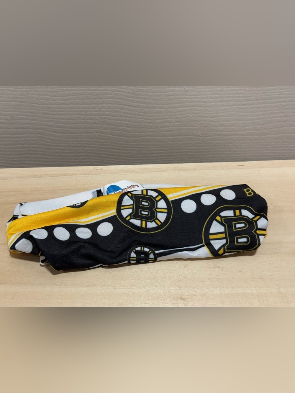 NHL Boston Bruins logo headband